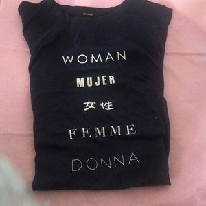 Forever21 female power too long slit arm hole